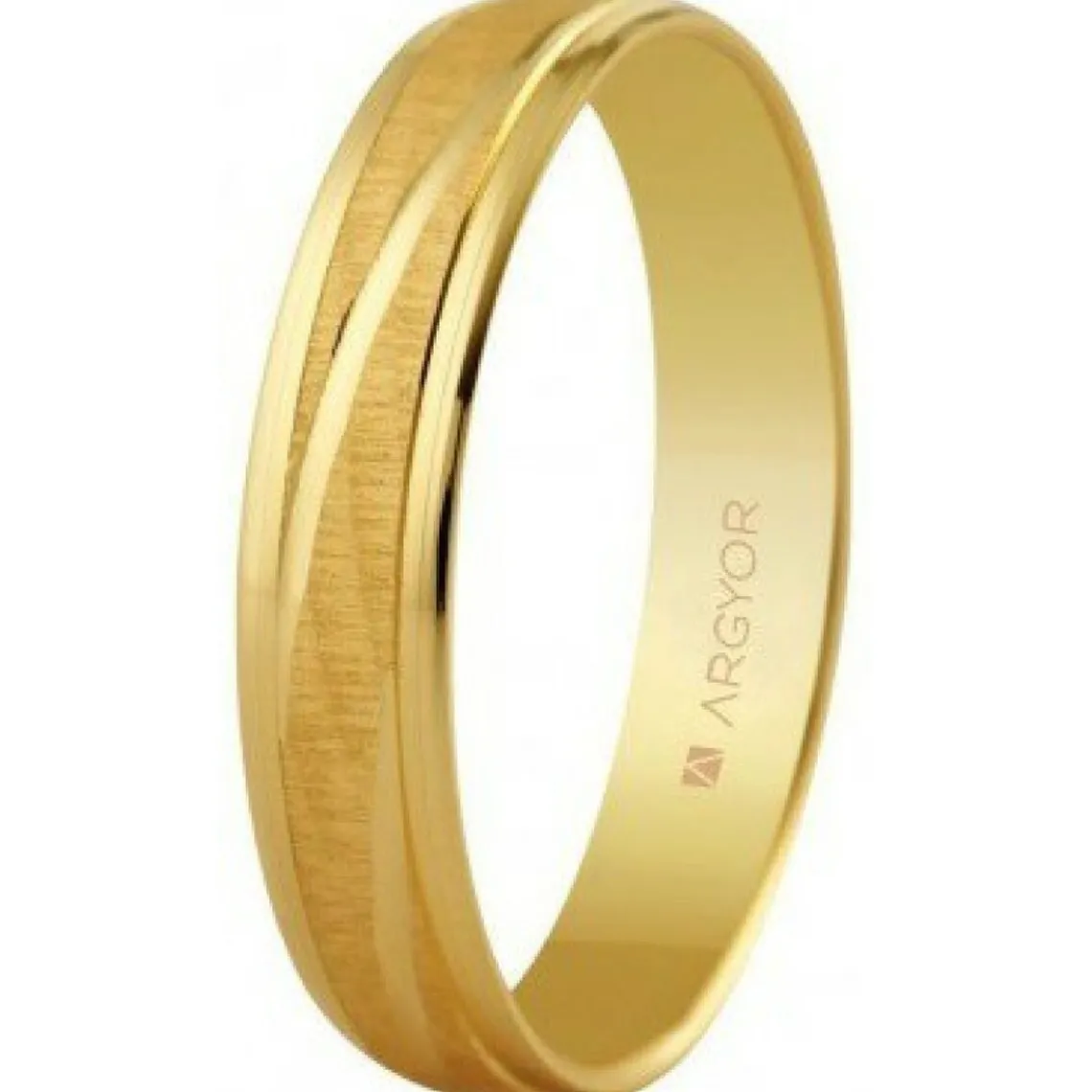 Argyor Alliance Mixte 5140329 4mm - Or 375/1000 | Femme Bague|Bague