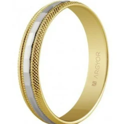 Argyor Alliance Mixte 5240115 4mm - Or 375/1000 | Femme Bague|Bague