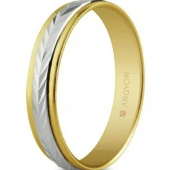 Argyor Alliance Mixte 5240283 4mm - Or 375/1000 | Femme Bague|Bague