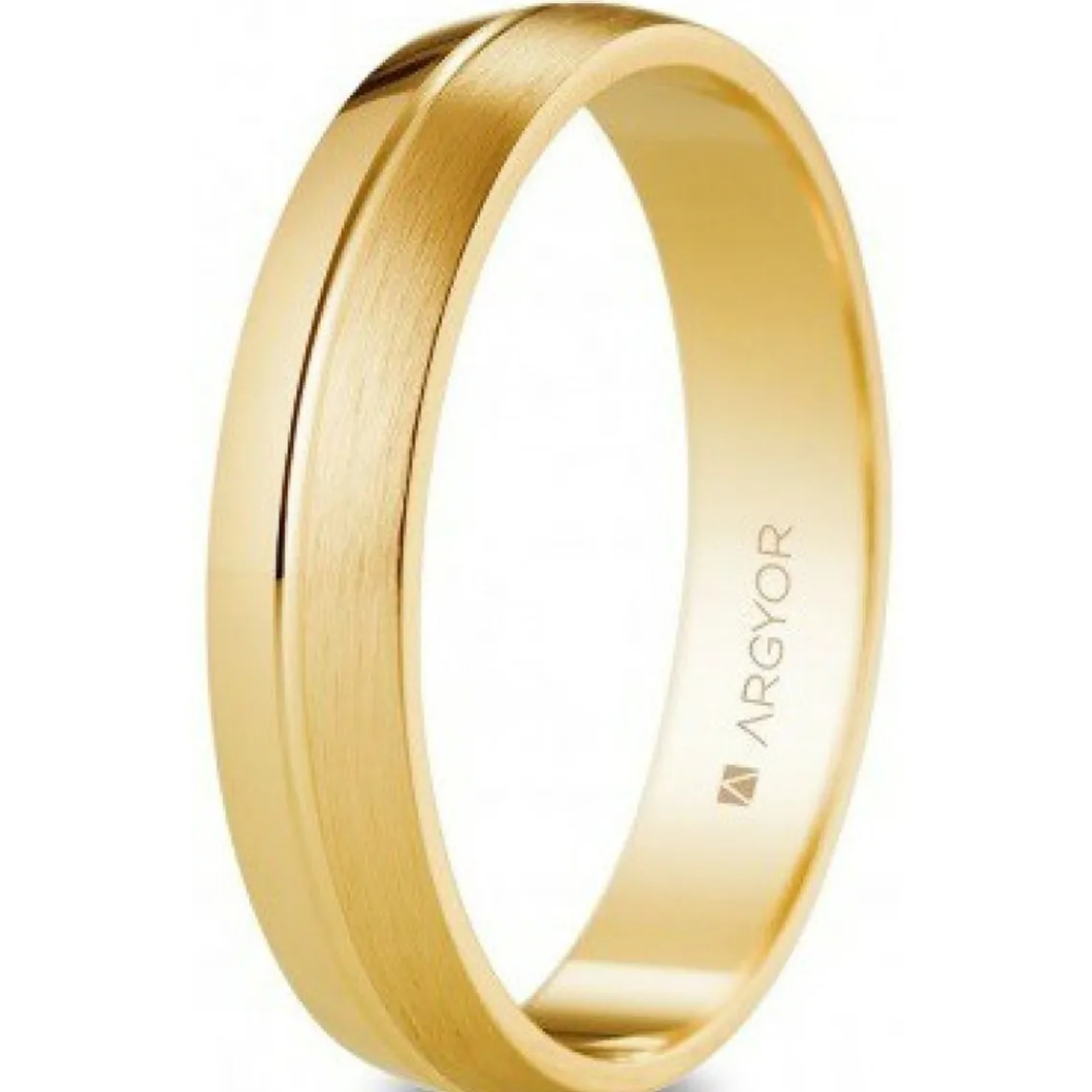 Argyor Alliance Mixte 5140527 4mm - Or 750/1000 | Femme Bague|Bague