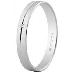 Argyor Alliance Mixte 5B30474D 3mm - Or 375/1000 | Femme Bague|Bague
