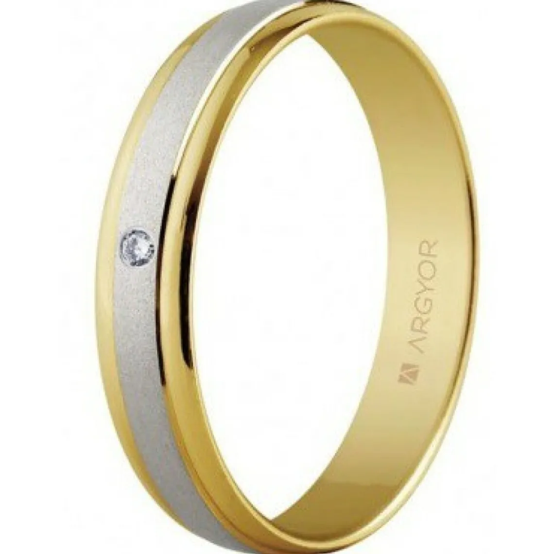 Argyor Alliance Mixte 5240044D - Or 375/1000 4mm | Femme Bague|Bague