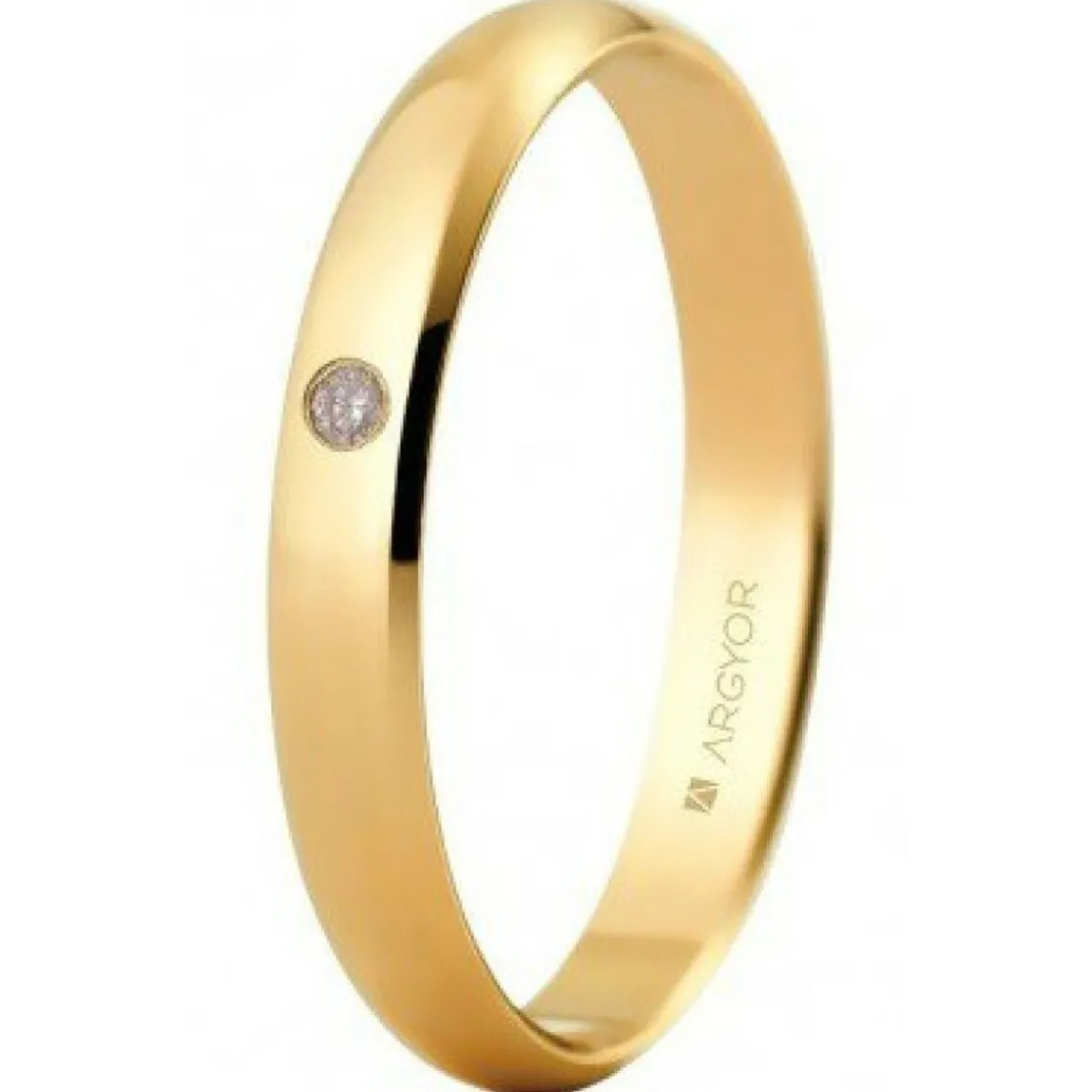 Argyor Alliance Mixte 50305D 3mm - Or 375/1000 | Femme Bague|Bague