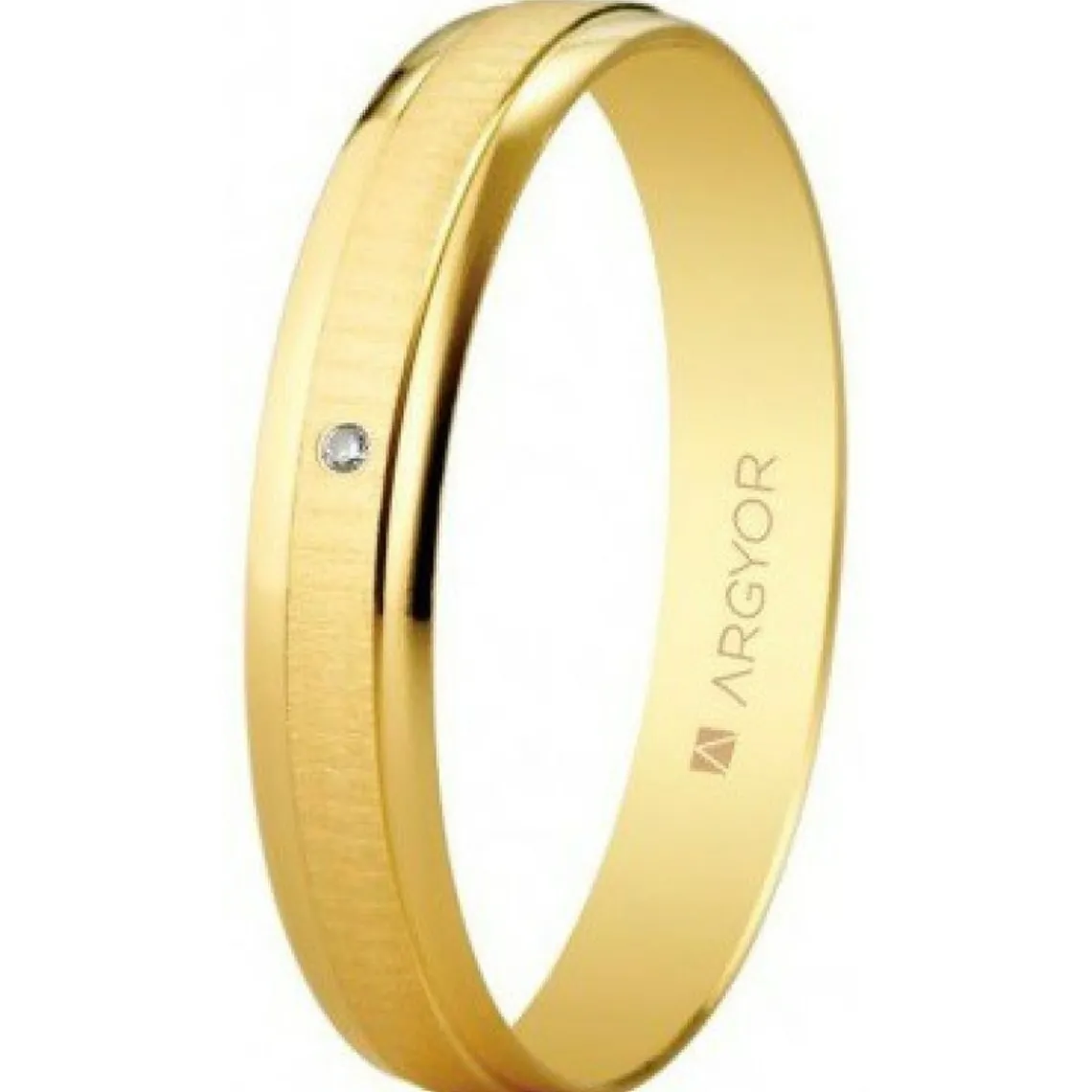 Argyor Alliance Mixte 5135495D 3.50mm - Or 375/1000 | Femme Bague|Bague