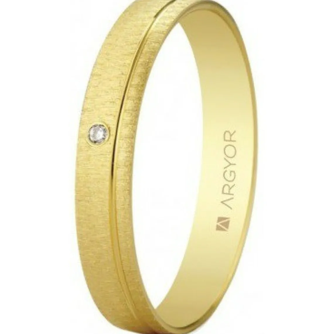 Argyor Alliance Mixte 55401473 4mm - Or 375/1000 | Femme Bague|Bague