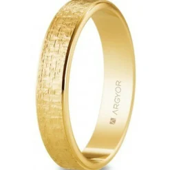 Argyor Alliance Mixte 5140528 4mm - Or 750/1000 | Femme Bague|Bague
