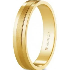 Argyor Alliance Mixte 5140525 4mm - Or 750/1000 | Femme Bague|Bague
