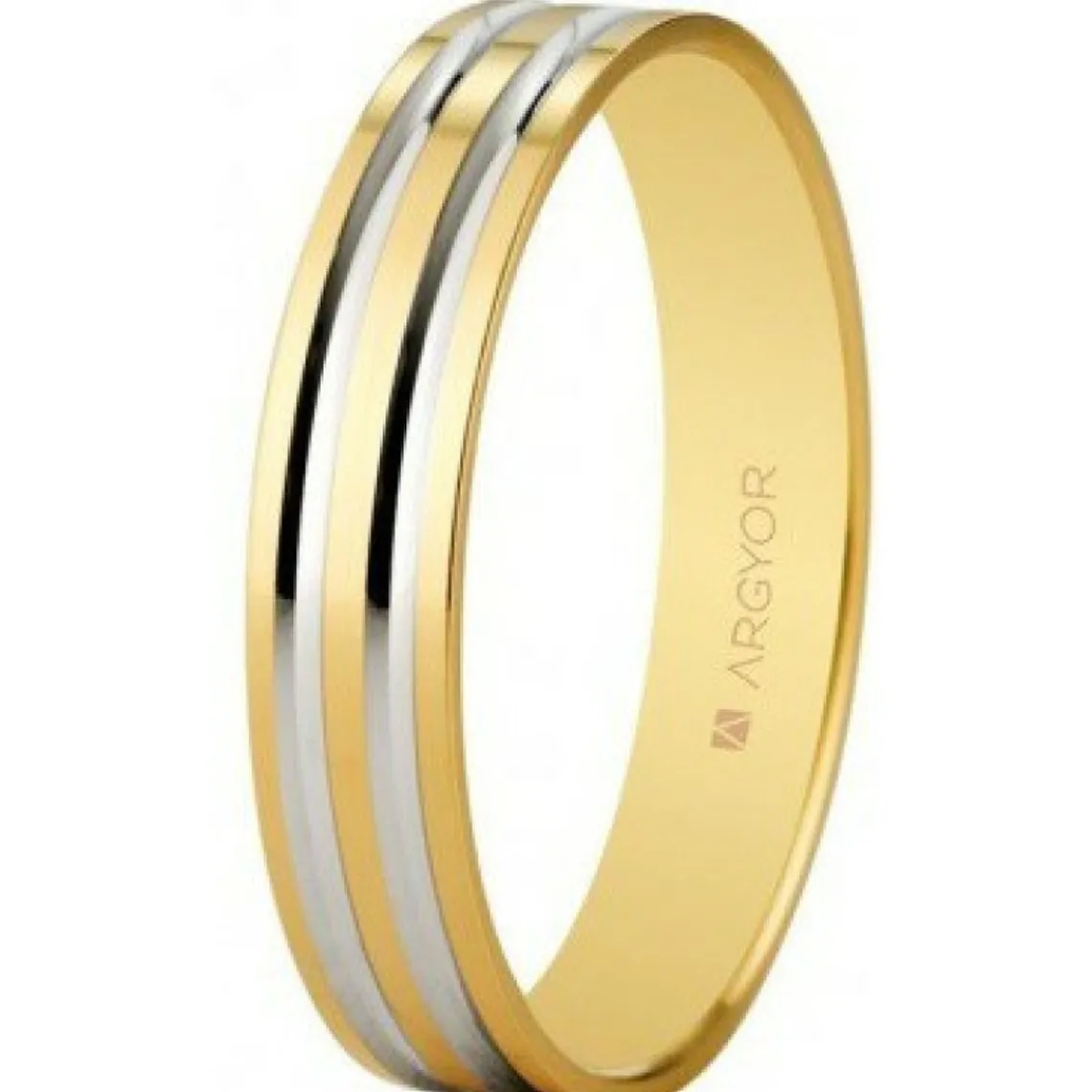 Argyor Alliance Mixte 5140210R 4mm - Or 750/1000 | Femme Bague|Bague