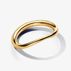 Pandora Anneau de Forme Organique Doré | Femme Bague