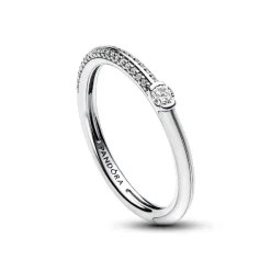 Pandora Anneau Double Blanc et Pavé ME | Femme Bague