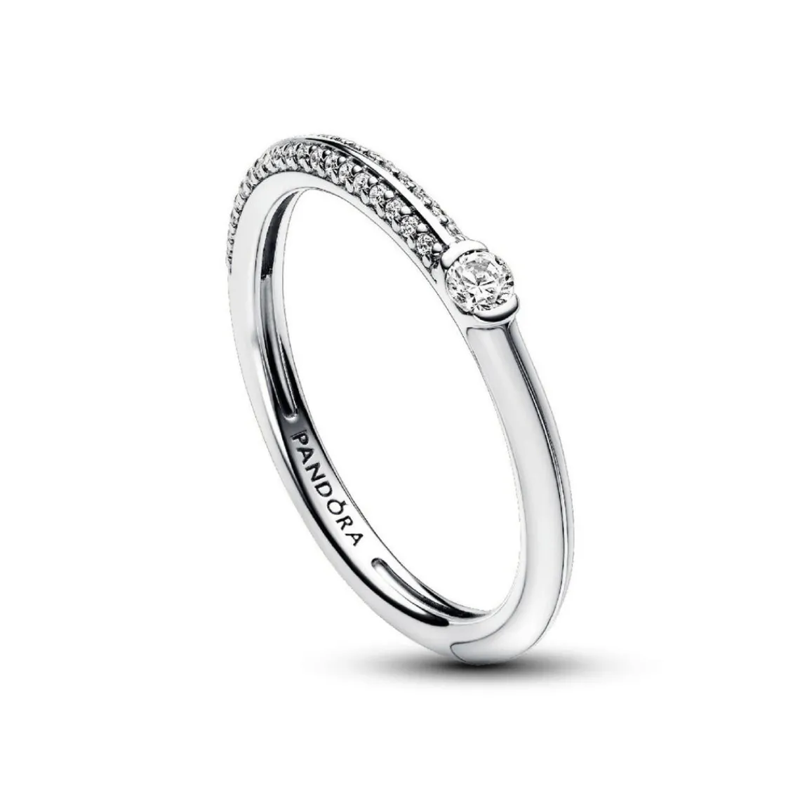 Pandora Anneau Double Blanc et Pavé ME | Femme Bague