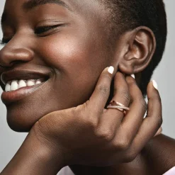 Pandora Anneau Triple Pavé Croisé Signature | Femme Bague
