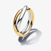 Pandora Anneaux Entrelacés Bimatières | Femme Bague