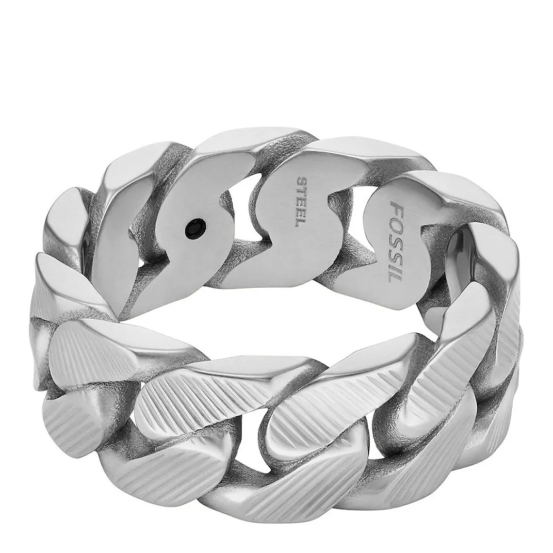 Fossil Bijoux Bague homme - JF04700040 - Acier Argent | Homme Bague