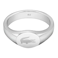 Lacoste Bague Homme Arthor - 2040301 Acier Argent | Homme Bague