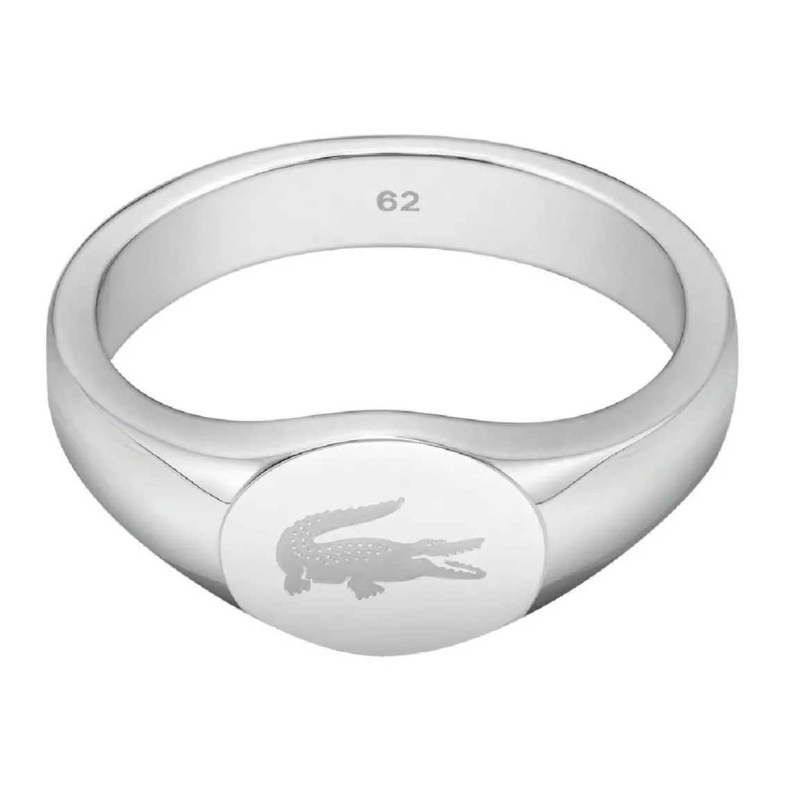 Lacoste Bague Homme Arthor - 2040301 Acier Argent | Homme Bague