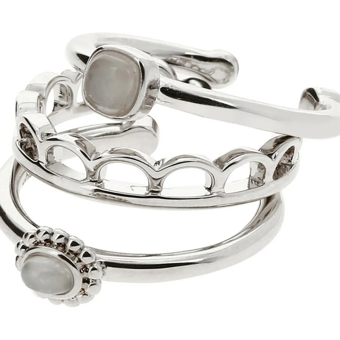 Kosma Paris Bague 3 anneaux Stella Argenté | Femme Bague
