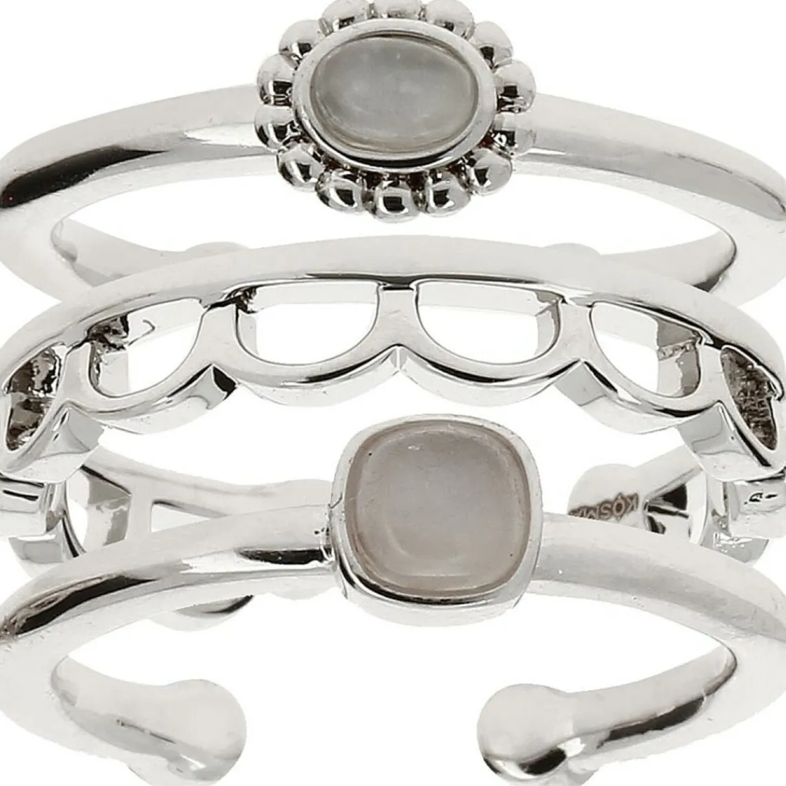 Kosma Paris Bague 3 anneaux Stella Argenté | Femme Bague