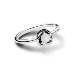 Pandora Bague Cercles de l’Éternité Blanche | Femme Bague