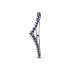 Pandora Bague Chevron Bleue Timeless | Femme Bague