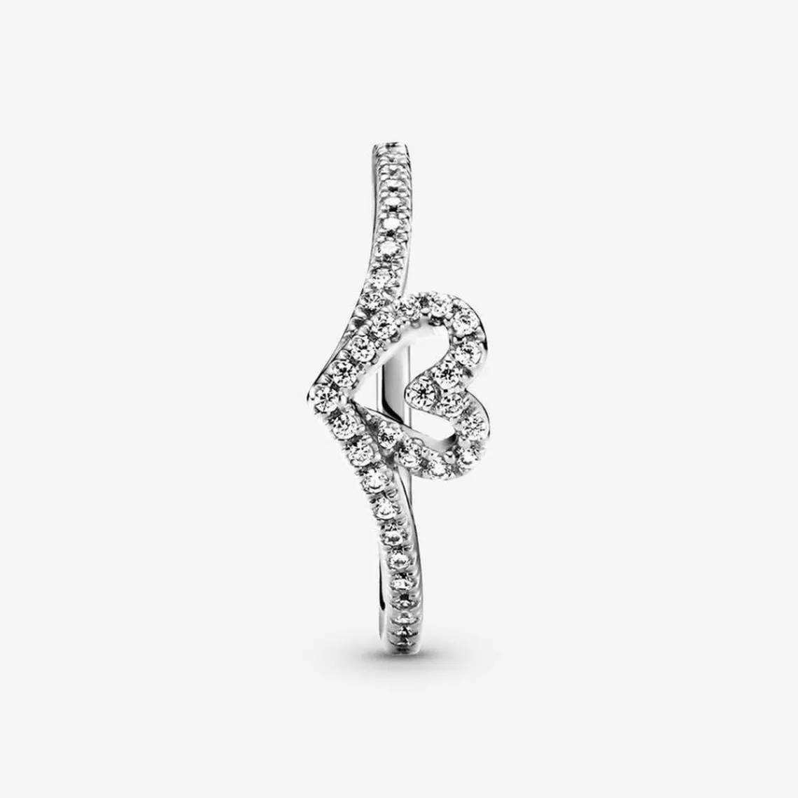 Pandora Bague Chevron Cœur Vœu Scintillant Timeless | Femme Bague