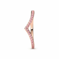 Pandora Bague Chevron rose Timeless | Femme Bague
