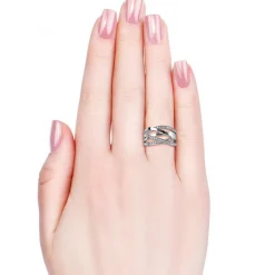 MYC-Paris Bague Criss Cross Argentée | Femme Bague
