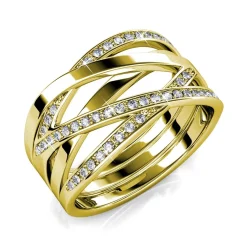 MYC-Paris Bague Criss Cross Or | Femme Bague