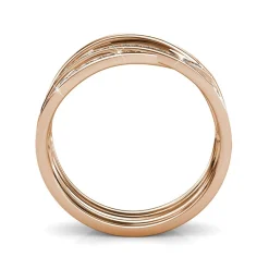 MYC-Paris Bague Criss Cross Or Rose | Femme Bague