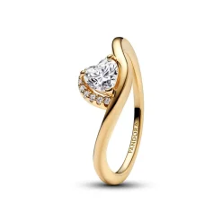 Pandora Bague Cœur Ondulée | Femme Bague