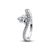 Pandora Bague Cœur Pavée Ondulée | Femme Bague