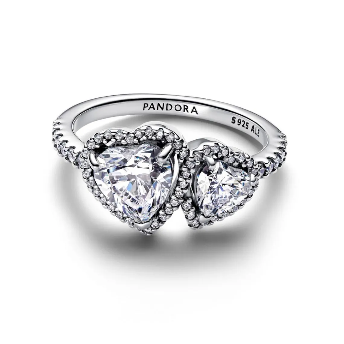 Pandora Bague Cœurs Halo Scintillant | Femme Bague