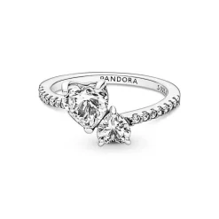 Pandora Bague Double Timeless - Cœur Scintillant | Femme Bague
