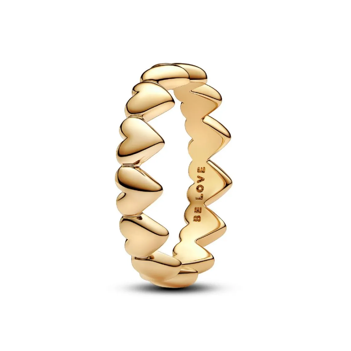 Pandora Bague Farandole de Cœurs Dorée | Femme Bague