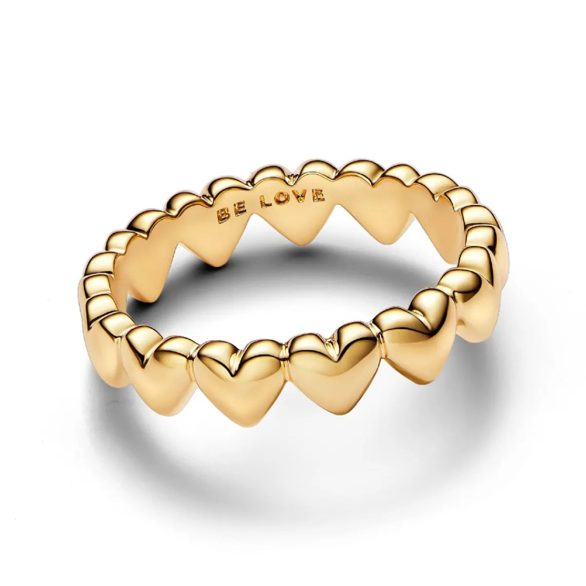 Pandora Bague Farandole de Cœurs Dorée | Femme Bague