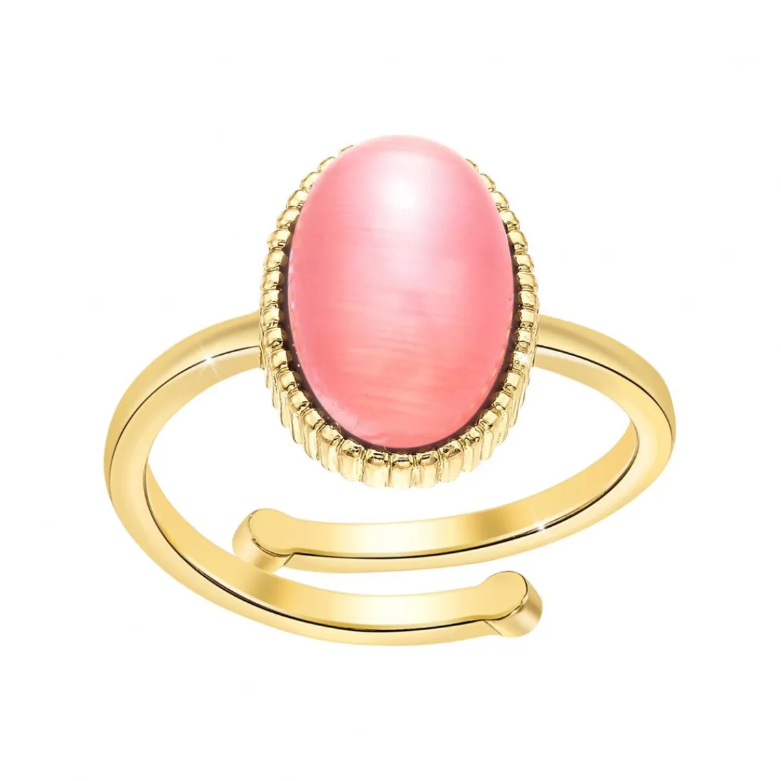 Angèle M Bijoux Bague Femme Angèle M B2457-ROSE-QUARTZ | Femme Bague