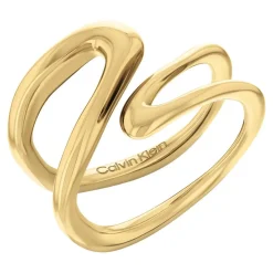 Calvin Klein Bijoux Bague femme Ck Statement Links - 35000752 Acier Doré | Femme Bague