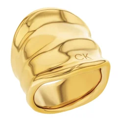 Calvin Klein Bijoux Bague femme Calvin Klein Elemental - 35000646 Acier Doré | Femme Bague