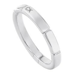 Calvin Klein Bijoux Bague femme Calvin Klein Soft Square - 35000458 Acier Argent, Doré rose | Femme Bague