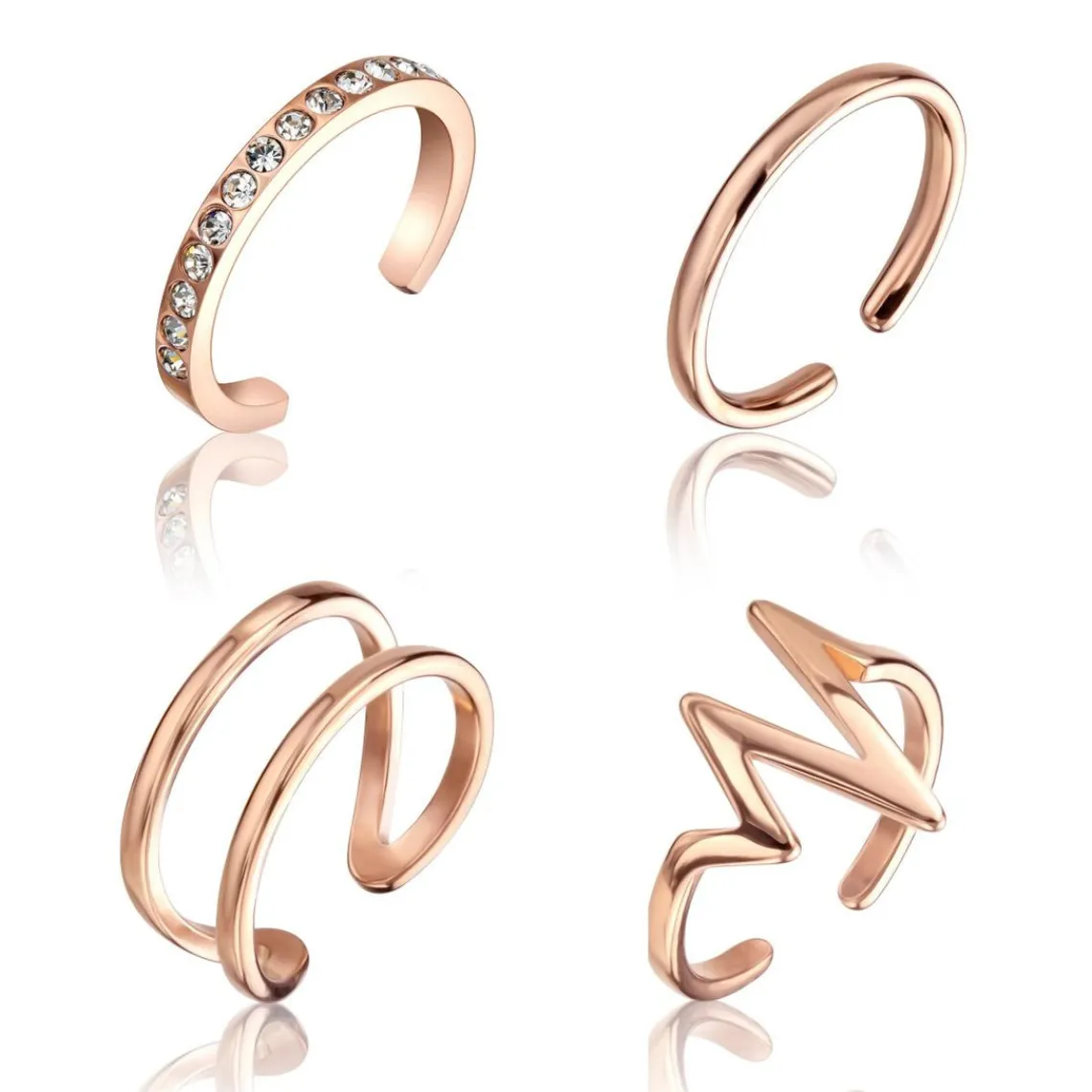 Emily Westwood Bijoux Bague Femme Emily Westwood WS049R - Acier Doré rose | Femme Bague