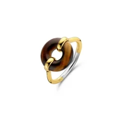 Ti Sento Bague femme GM 12236MA en Argent Doré | Femme Bague