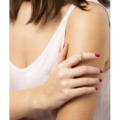 Les Interchangeables Bague femme - Bague Full Strass Doré Rose | Femme Bague