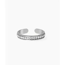 Les Interchangeables Bague femme - Bague Full Strass Métal Argenté | Femme Bague