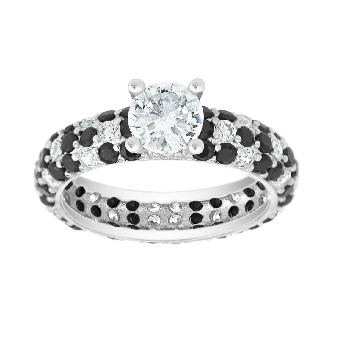 So Charm Bijoux Bague Femme So Charm - B2702-BLANC-8-56 Métal Argent | Femme Bague