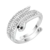 So Charm Bijoux Bague Femme So Charm - BD2607-ARGENT-DIAMANT - Bague Femme Serpent | Femme Bague
