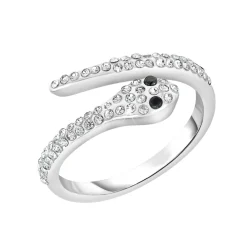 So Charm Bijoux Bague Femme So Charm - BD2366-ARGENT-DIAMANT - Bague Femme Serpent | Femme Bague