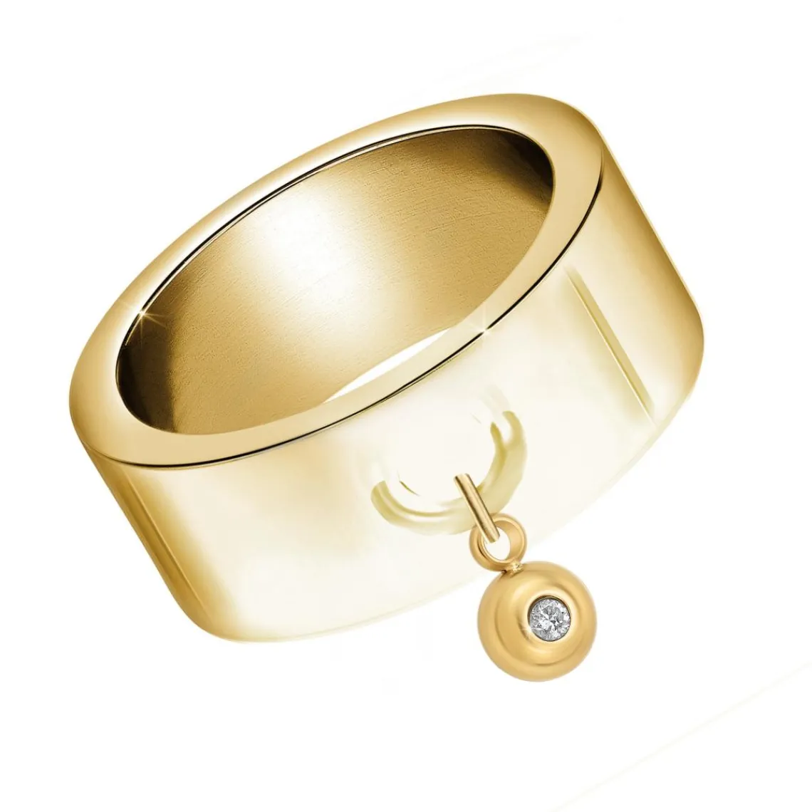 So Charm Bijoux Bague Femme So Charm - BD1839-DORE-DIAMANT - Bague Femme Dorée | Femme Bague