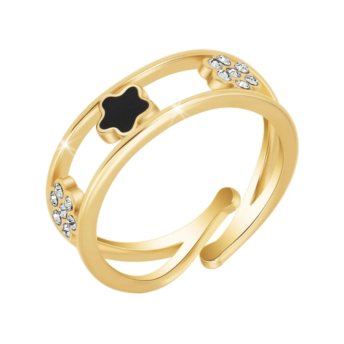 So Charm Bijoux Bague Femme So Charm - B4066-DORE - Bague Femme Dorée | Femme Bague