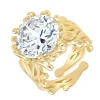 So Charm Bijoux Bague Femme So Charm - B3333-DORE-BLANC - Bague Femme Dorée | Femme Bague