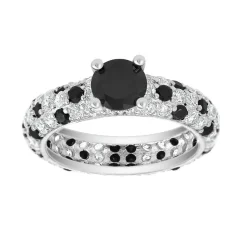 So Charm Bijoux Bague Femme So Charm - B2702-NOIR-8-56 Métal Argent | Femme Bague